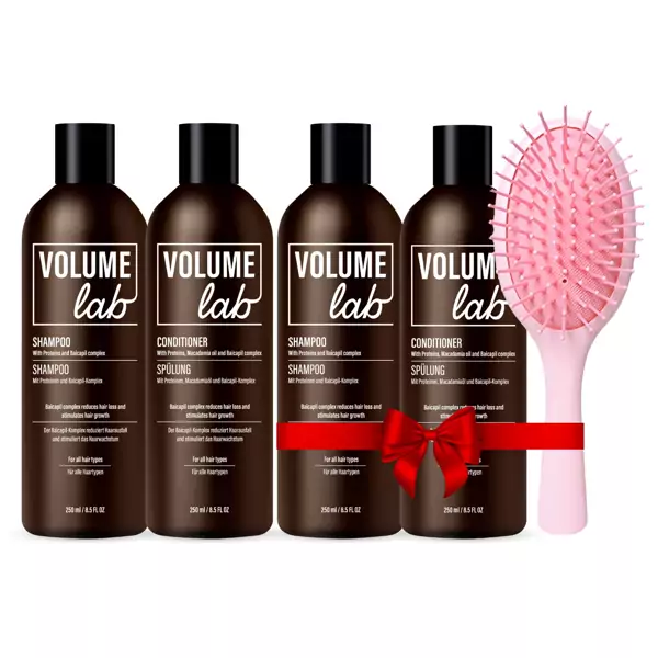 VOLUME LAB intensyvus atstatomasis Ir drėkinamasis rinkinys plaukams + dovana papildomas rinkinys